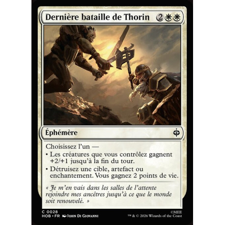 (Foil) Blanche - Dernière bataille de Thorin (V1) (C) [HOB]