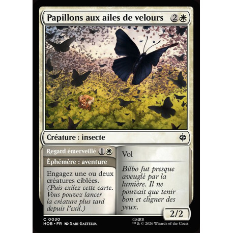 (Foil) Blanche - Papillons aux ailes de velours (C) [HOB]