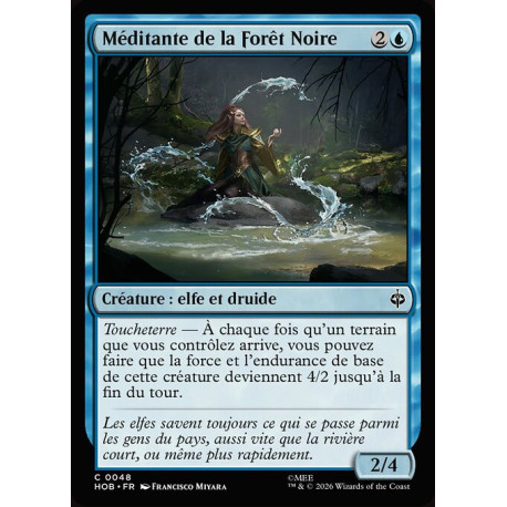(Foil) Bleue - Méditante de la Forêt Noire (C) [HOB]