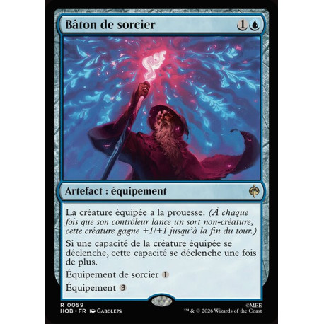 (Foil) Bleue - Bâton de sorcier (R) [HOB]