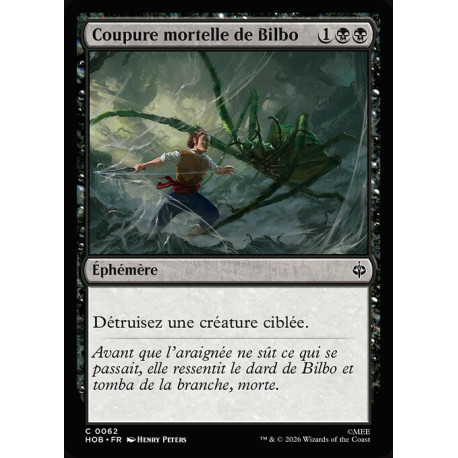 (Foil) Noire - Coupure mortelle de Bilbo (C) [HOB]