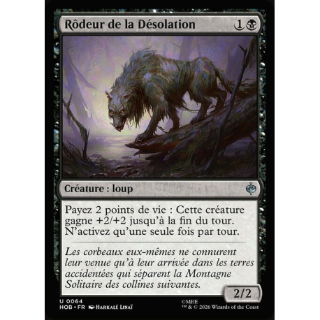 (Foil) Noire - Rôdeur de la Désolation (U) [HOB]
