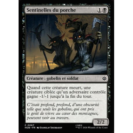 (Foil) Noire - Sentinelles du porche (C) [HOB]