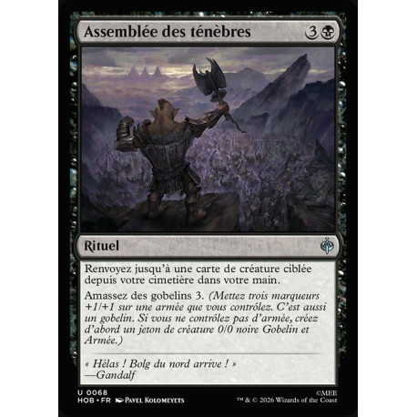 (Foil) Noire - Assemblée des ténèbres (U) [HOB]