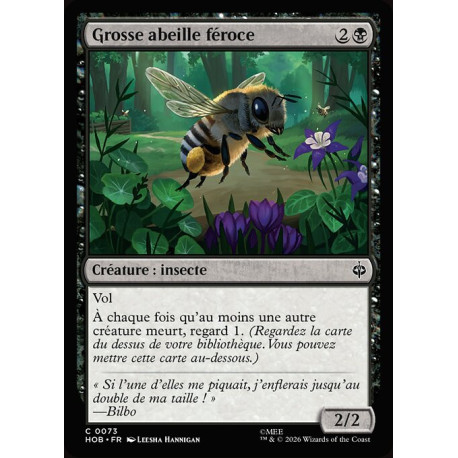 (Foil) Noire - Grosse abeille féroce (C) [HOB]
