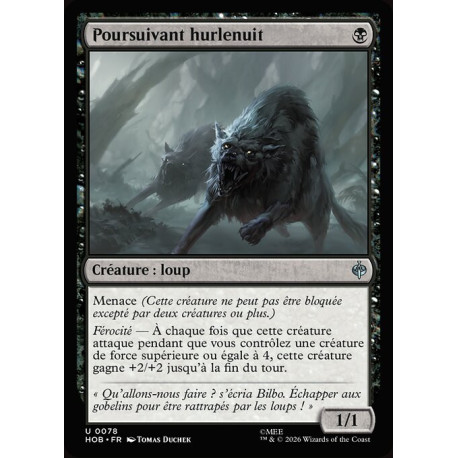(Foil) Noire - Poursuivant hurlenuit (U) [HOB]