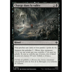 (Foil) Noire - Charge dans la vallée (V1) (C) [HOB]