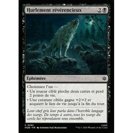 (Foil) Noire - Hurlement révérencieux (C) [HOB]