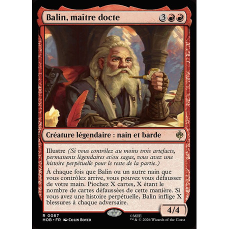 (Foil) Rouge - Balin, maître docte (R) [HOB]