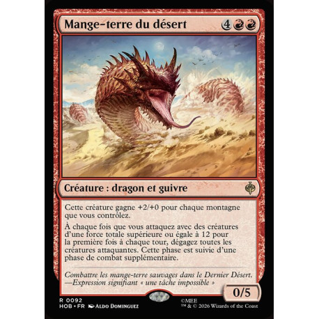 (Foil) Rouge - Mange-terre du désert (V1) (R) [HOB]
