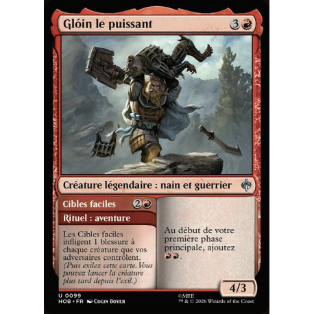 (Foil) Rouge - Glóin le puissant (V1) (U) [HOB]