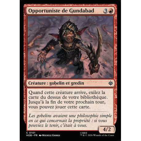 (Foil) Rouge - Opportuniste de Gundabad (C) [HOB]