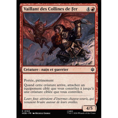 (Foil) Rouge - Vaillant des Collines de Fer (C) [HOB]