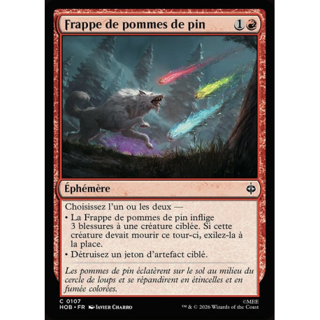 (Foil) Rouge - Frappe de pommes de pin (C) [HOB]