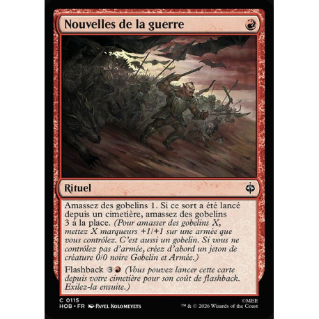 (Foil) Rouge - Nouvelles de la guerre (C) [HOB]