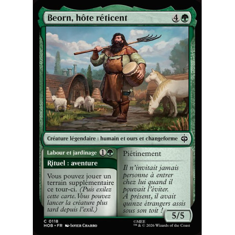 (Foil) Verte - Beorn, hôte réticent (C) [HOB]