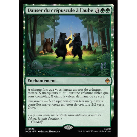 (Foil) Verte - Danser du crépuscule à l'aube (V1) (M) [HOB]