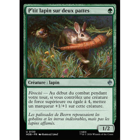 (Foil) Verte - P'tit lapin sur deux pattes (U) [HOB]