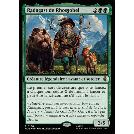 (Foil) Verte - Radagast de Rhosgobel (R) [HOB]
