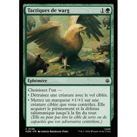 (Foil) Verte - Tactiques de warg (C) [HOB]