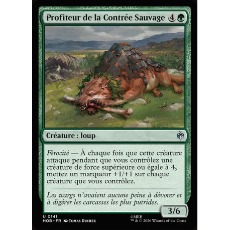 (Foil) Verte - Profiteur de la Contrée Sauvage (U) [HOB]