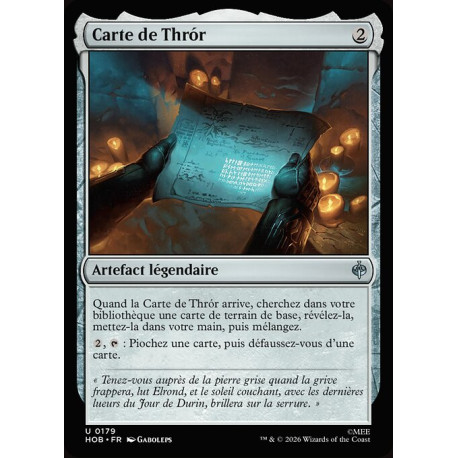(Foil) Incolore - Carte de Thrór (U) [HOB]