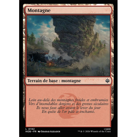 (Foil) Terrain - Montagne (V1) (L) [HOB]