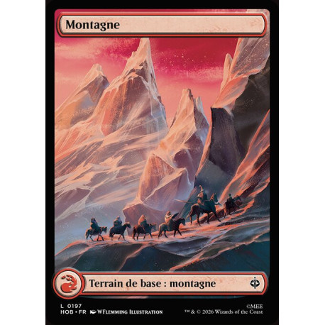 (Foil) Terrain - Montagne (V2) (L) [HOB]