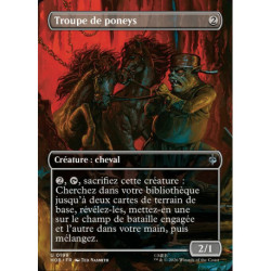 (Foil) Incolore - Troupe de poneys (V2 Borderless Scene) (U) [HOB]