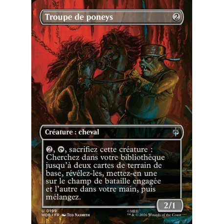 (Foil) Incolore - Troupe de poneys (V2 Borderless Scene) (U) [HOB]