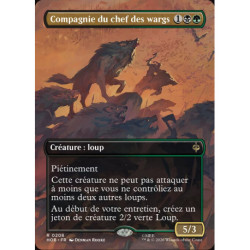 (Foil) Multicolore - Compagnie du chef des wargs (V2 Borderless Scene) (R) [HOB]