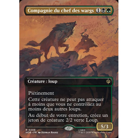 (Foil) Multicolore - Compagnie du chef des wargs (V2 Borderless Scene) (R) [HOB]