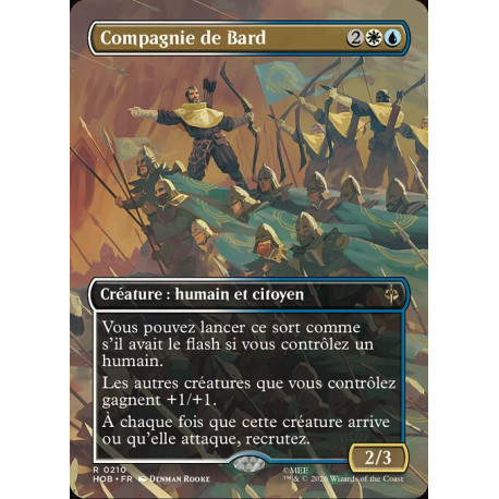 (Foil) Multicolore - Compagnie de Bard (V2 Borderless Scene) (R) [HOB]