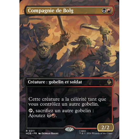 (Foil) Multicolore - Compagnie de Bolg (V2 Borderless Scene) (R) [HOB]