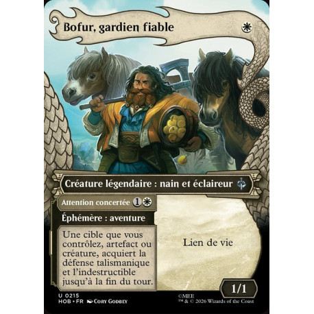 (Foil) Blanche - Bofur, gardien fiable (V2 Dragon Hoard Frame) (U) [HOB]