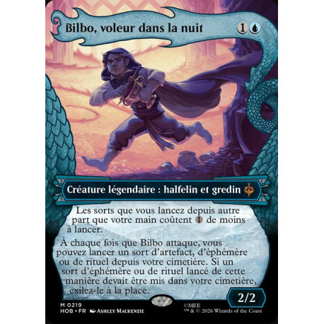 (Foil) Bleue - Bilbo, voleur dans la nuit (V2 Dragon Hoard Frame) (M) [HOB]