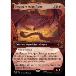 (Foil) Rouge - Smaug le magnifique (V2 Dragon Hoard Frame) (M) [HOB]