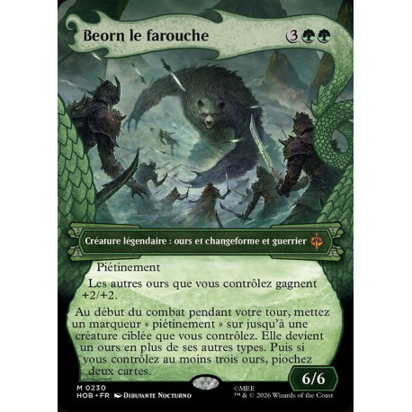 (Foil) Verte - Beorn le farouche (V2 Dragon Hoard Frame) (M) [HOB]