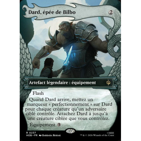 (Foil) Incolore - Dard, épée de Bilbo (V2 Dragon Hoard Frame) (R) [HOB]