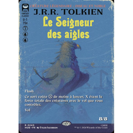 (Foil) Bleue - Le Seigneur des aigles (V2 Book Cover) (R) [HOB]