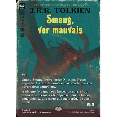 (Foil) Multicolore - Smaug, ver mauvais (V2 Book Cover) (R) [HOB]