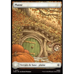 (Foil) Terrain - Plaine (V5, Seasonal Hobbit Basic Lands - Fall) (L) [HOB]