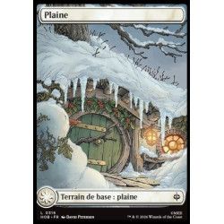 (Foil) Terrain - Plaine (V6, Seasonal Hobbit Basic Lands - Winter) (L) [HOB]