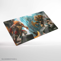 Shiny Playmat: Ajani, Path of Vengeance / Ajani, Counterattack Leader, Reality Fracture – Magic The Gathering | GameGenic