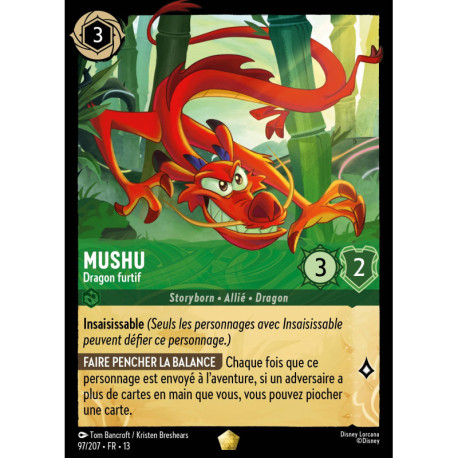 (Foil) Mushu : Dragon furtif (L) [Invasion Épineuse!]