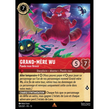(Foil) Grand-mère Wu : Panda roux féroce (R) [Invasion Épineuse!]