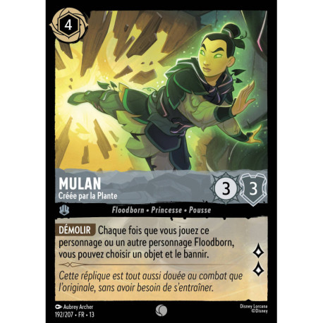 (Foil) Mulan : Créée par la Plante (C) [Invasion Épineuse!]