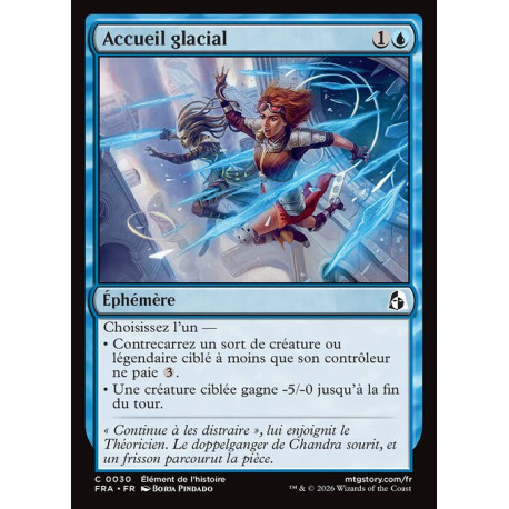 (Foil) Bleue - Accueil glacial (C) [FRA]