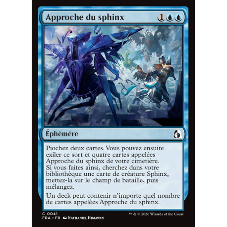 (Foil) Bleue - Approche du sphinx (C) [FRA]