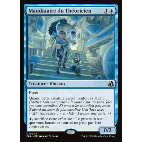 (Foil) Bleue - Mandataire du Théoricien (V1) (R) [FRA]